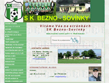 Tablet Screenshot of fotbal-bezno.cz